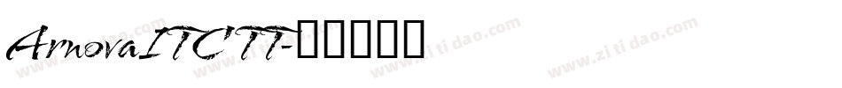 ArnovaITC TT字体转换